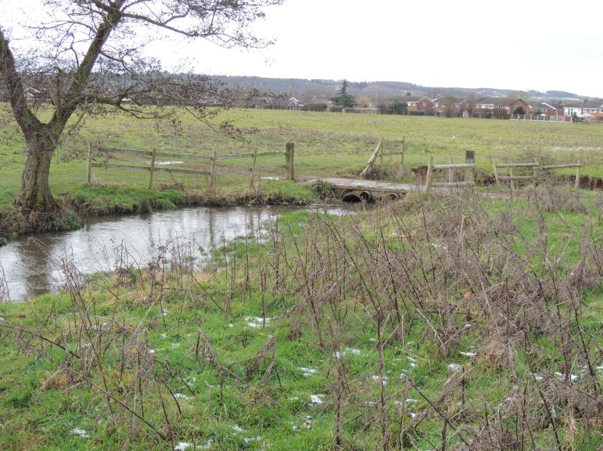 14_02_2015 Brook in Field near the Top after Two day's of Snow 2015
