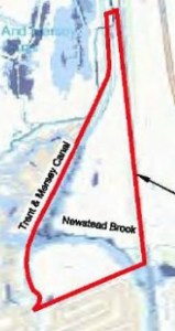 Barratt's claim of low risk surface flooding (white)