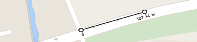 Nearest Bus Stop 107m + 900m = 1007m.